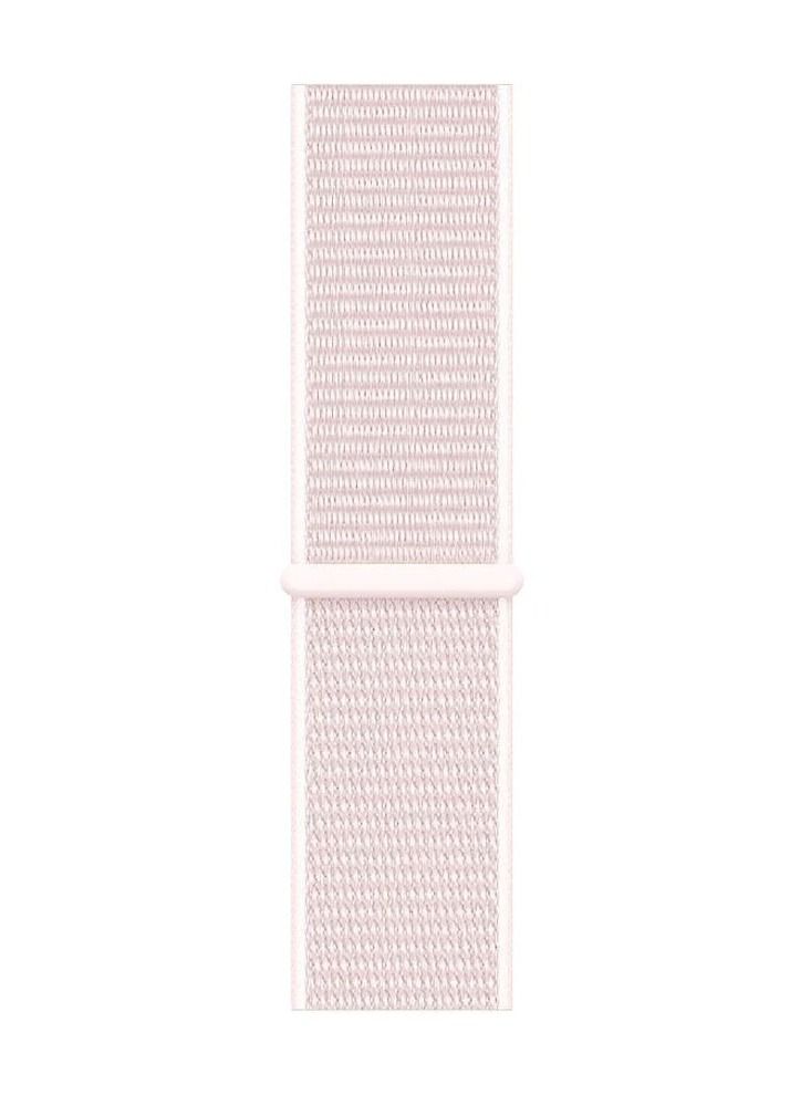 CATANES Apple Watch 42mm 44mm 45mm Nylon Sport Loop Band Compatible with iWatch Series 7/SE/6/5/4/3/2/1 Pearl Pink - Image 4
