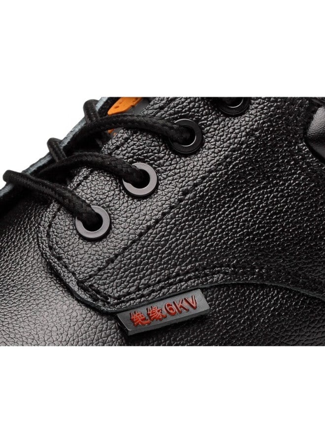 Blue Gull Shield Blue Owl Shield Safety Shoes For Men, 6Kv Insulated, Steel Toe, Protective Plastic Toe Cap, Wear-Resistant, Lightweight, Cowhide Functional Shoes, Comfortable Electrician Shoes 8112 Electrician Shoes [6Kv Insulated] Size 38 - Image 1