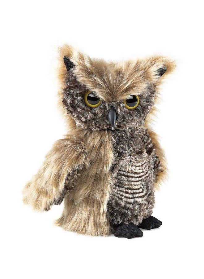 Folkmanis Screech Owl Puppet with Turning Head - Image 1