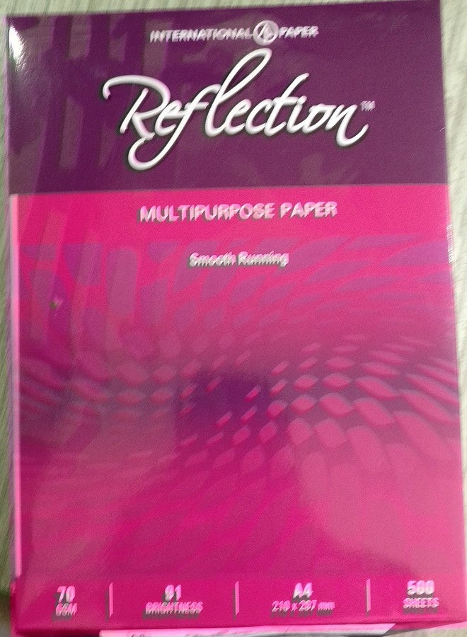Reflection Copier Paper, A4 Size,70 GSM, 500 sheets(1 Ream) - Image 1