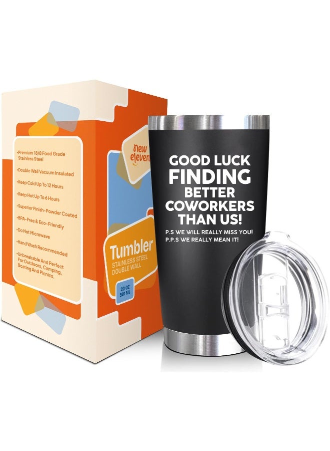 NewEleven Coworker Leaving Gifts - Farewell Gifts, Going Away Gift For Coworker - New Job, Goodbye, Good Luck Gift For Coworkers, Colleagues, Boss, Men, Women, Friends - 20 Oz Tumbler - Image 2
