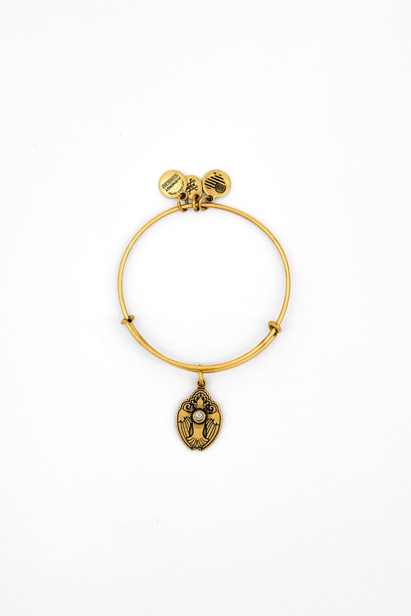 ALEX AND ANI Women Crystal Dove Charm Bracelet, Gold  - Image 2