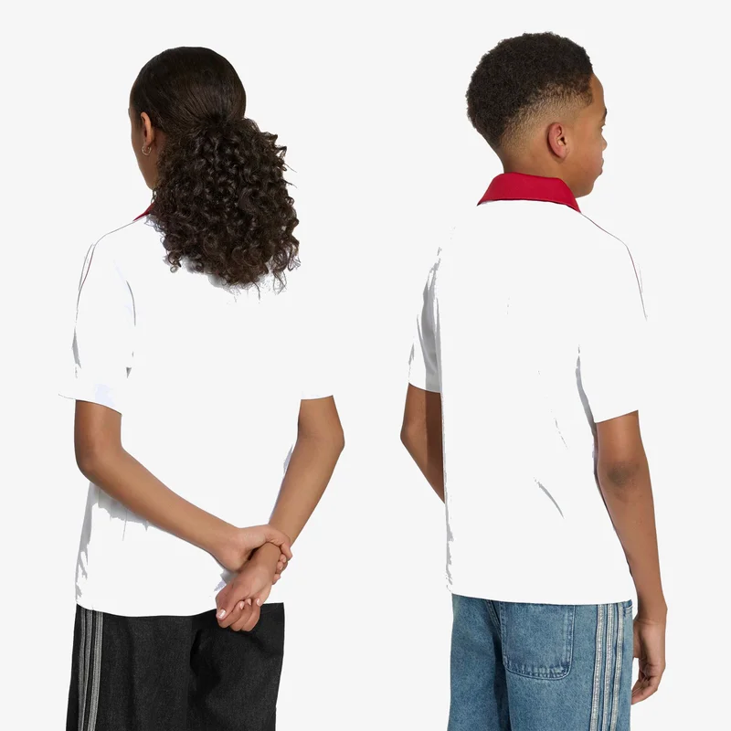 Adidas Originals  LOOSE PINNSTRIPE POLO TEE  | Best Price UAE