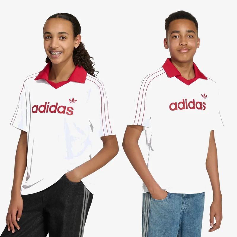 Adidas Originals  LOOSE PINNSTRIPE POLO TEE  | Best Price UAE