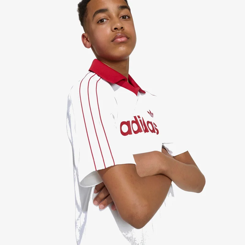 Adidas Originals  LOOSE PINNSTRIPE POLO TEE  | Best Price UAE