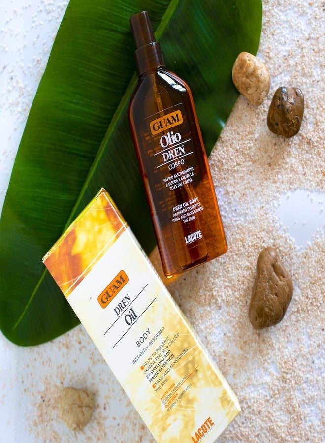 GUAM Dren Anti-Cellulite Massage Oil - Lymphatic Drainage & Water Retention Relief - Essential Oils for Skin Firming & Toning (200 ML) - Image 4
