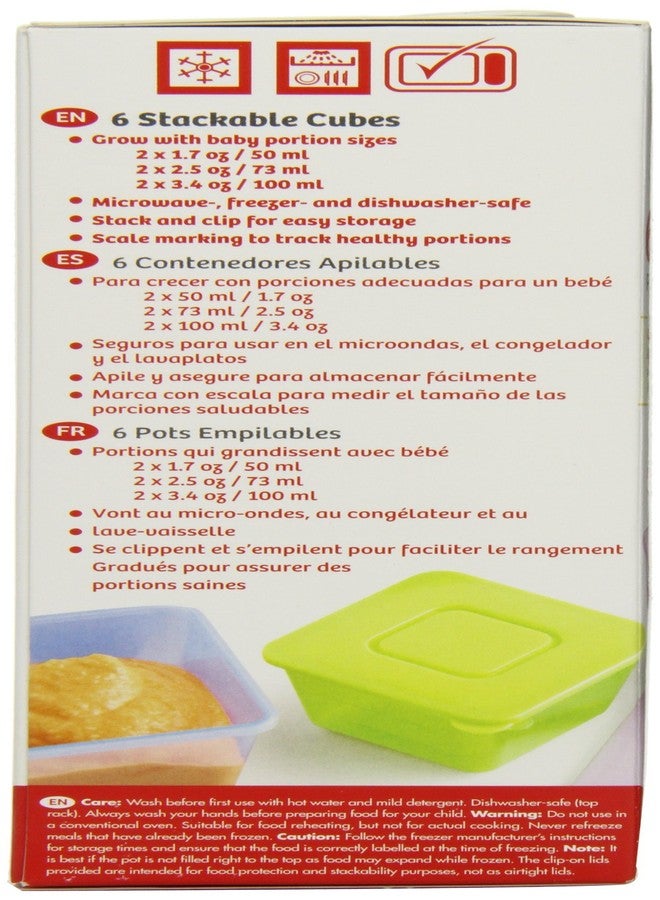 NUK Stack & Store Food Storage Cubes with Lids - Image 4