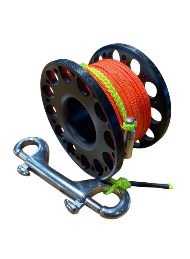 Aluminium Diving Reel Black (Flat Line) - Image 1
