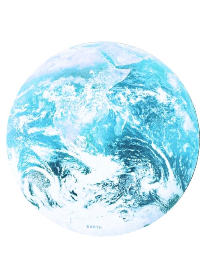 NIBEMINENT Earth Print Gaming Mouse Pad Blue/White  - Image 1