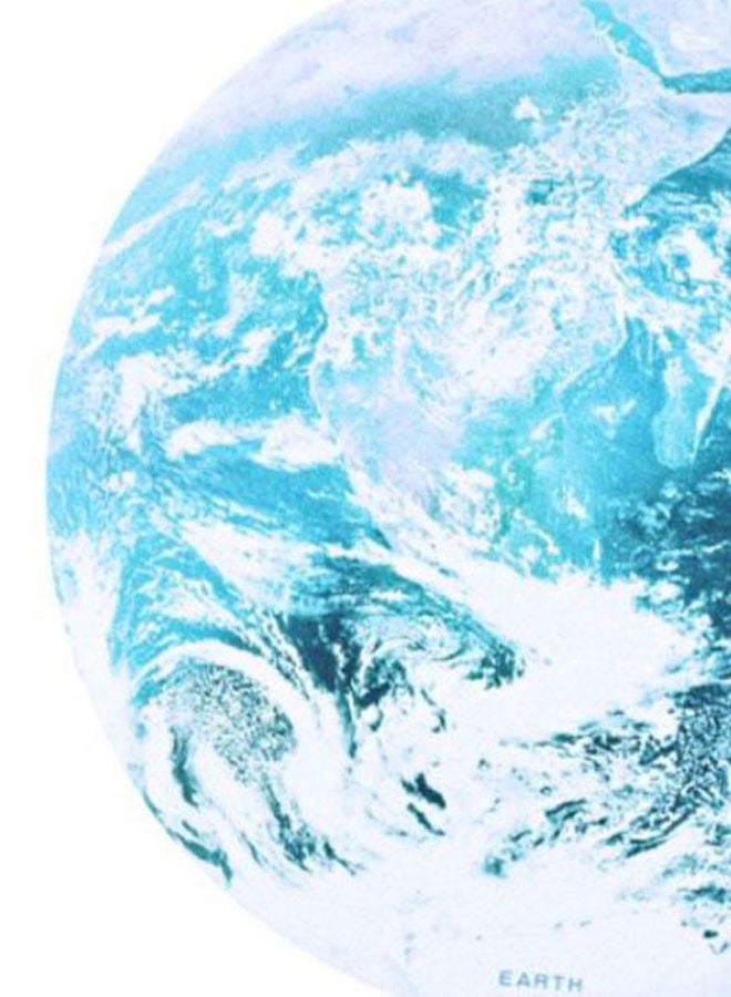 NIBEMINENT Earth Print Gaming Mouse Pad Blue/White  - Image 2