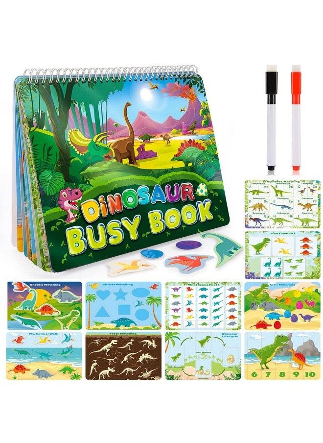 Generic - Montessori Toys For Toddlers, Newest Dinosaur Themes Busy Book For Kids Toys Ages 35 Preschool Educational Learning Toys For 35 Year Olds Birthday Easter Gift For 35 Year Olds Boys Girls Quiet Book - Image 1