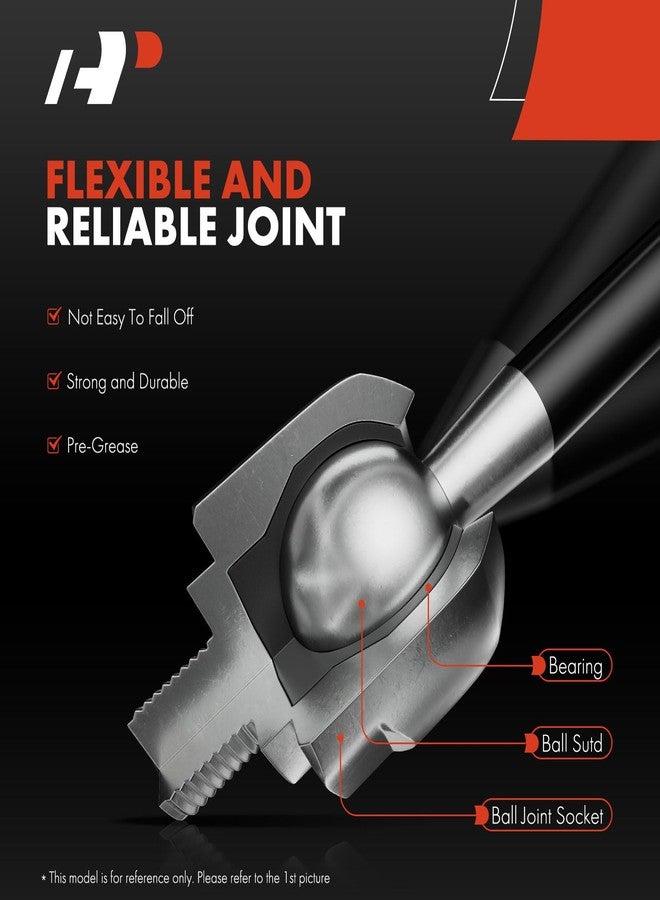 أ-بريميوم طقم أطراف قضبان التوجيه الداخلية والخارجية من A-Premium، مكون من 4 قطع، متوافق مع سيارات مرسيدس بنز S400 موديلات 2010-2013، وS550، وS600، وS63 AMG، وS65 AMG، وCL550، وCL600، وCL63 AMG، وCL65 AMG - Image 4