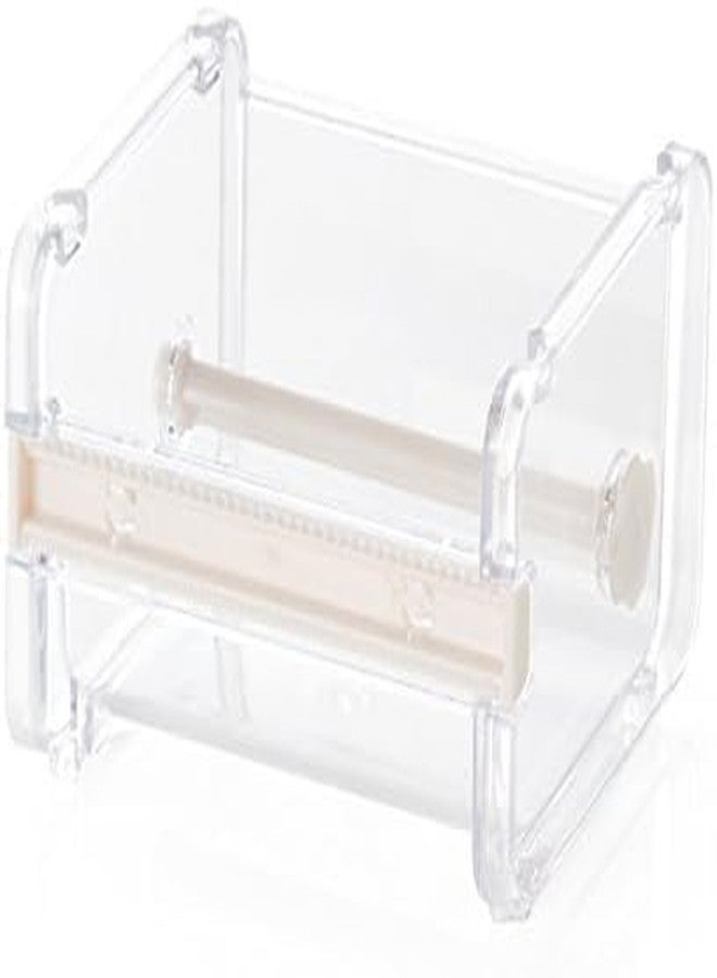 Junfamilee Transparent Visible Packaging Tape Dispenser DIY Sticker Roll Tape Cutter Holder Storage Tape Cutting Multi Tape Dispenser Tape Holder Organizer Desktop Office Tape Holder Washi Tape Dispenser - Image 1