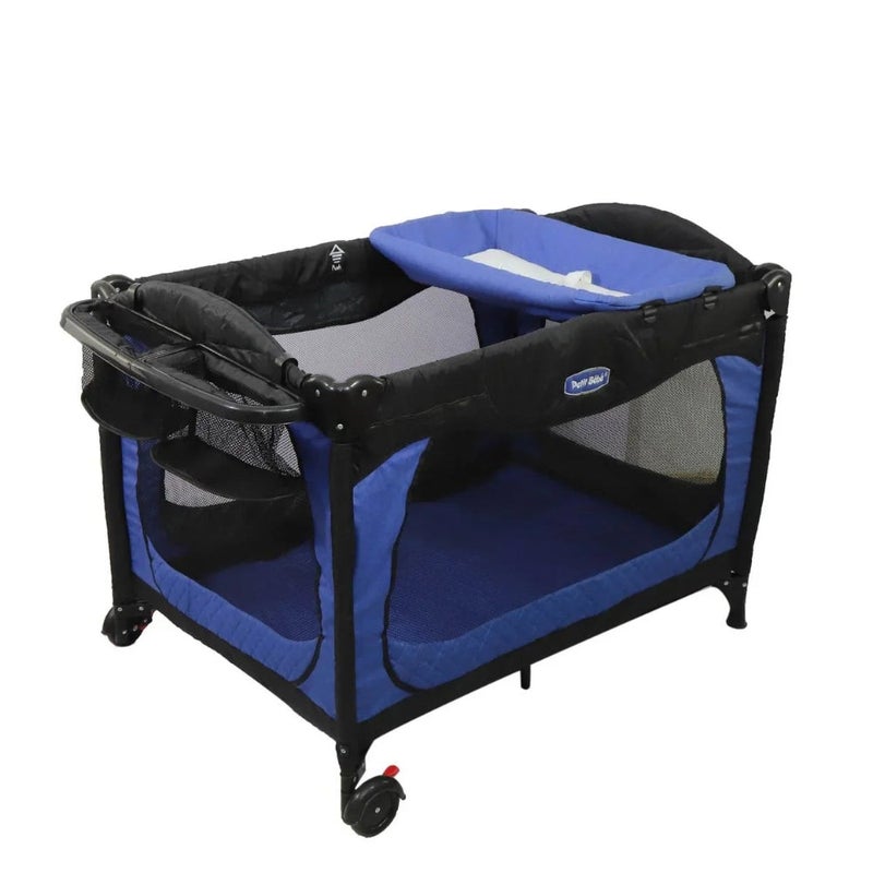 Petit Bebe Baby Play Pen Premium – Dark Blue - Image 1