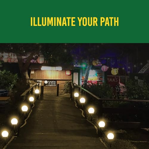 GIGAWATTS GW-500-WW Solar Ground String Lights | 8 Modes Decorative Garden Lamps with 1200mAh Ni-MH Battery & Solar Panel, Waterproof Pathway Lights for Lawn, Driveway, Deck & Sidewalk Décor - Image 3
