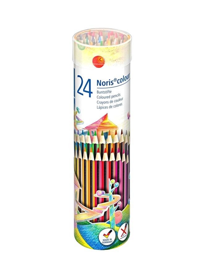 Steadler 24-Piece Noris Colour Pencil Set Red/Yellow/Green - Image 1