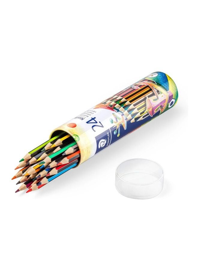 Steadler 24-Piece Noris Colour Pencil Set Red/Yellow/Green - Image 2