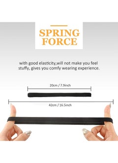 HY 4 Pieces Thin Non-Slip Elastic Sport Headbands, Hair Bands with Non Slip Silicone Grip Exercise Hair Sweatbands for Men Women Football Basketball Soccer Tennis Yoga  - Image 3
