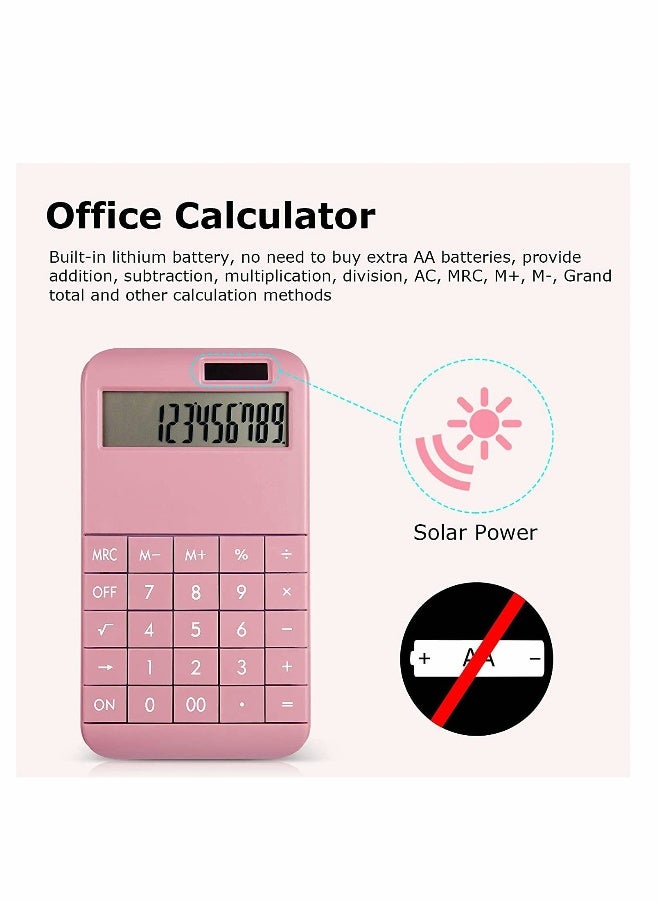 Basic Standard Calculator EC02CL-PN for Business, School & Office Use, Electric Digital Smart Calculator - Pink - Image 4