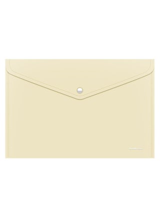 12-Piece Opaque A4 Size Document File With Button Closure Assorted Pastel Colours - view 3