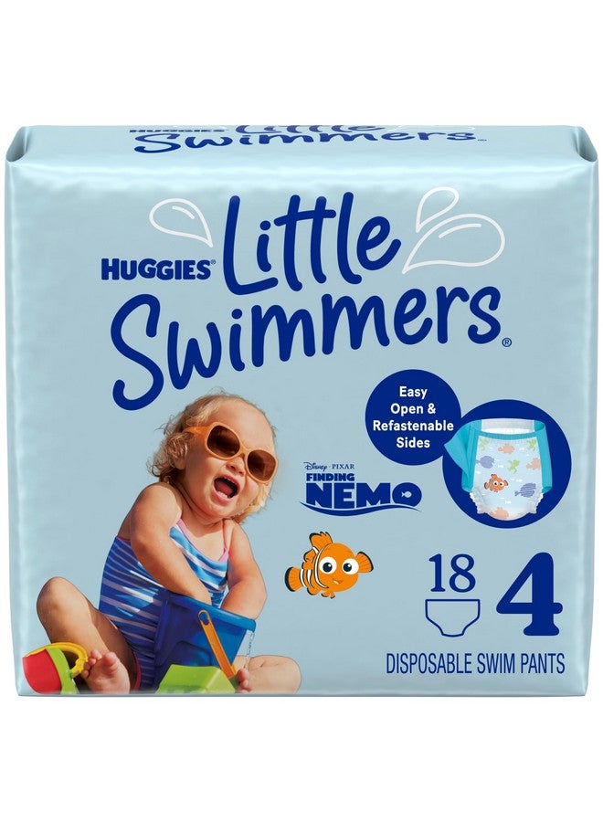 Huggies Huggies Little Swimmers Disposable Swimming Diapers, Size 4 (24-34 lbs), 18 Ct  - Image 1