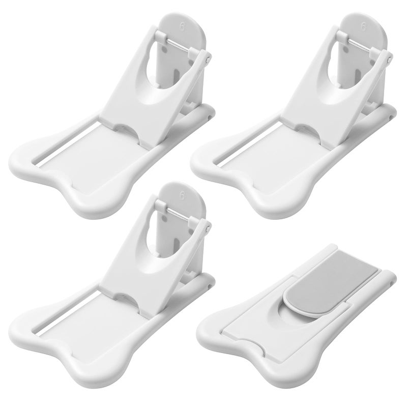 Inaya Sliding Door Lock for Child Safety (4-Pack) - Child Proof Locks for Sliding Glass Doors, Windows, Closets & Cabinets. Safety Locks for All Your Home Openings - Image 1