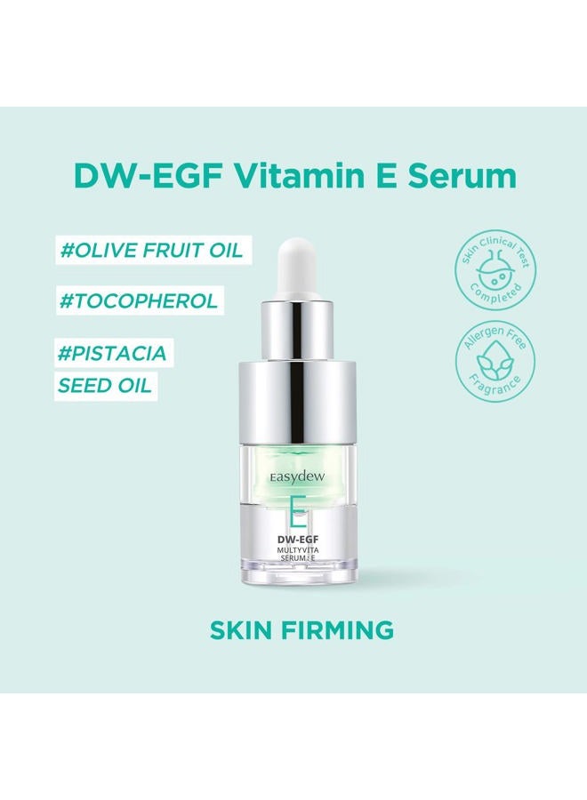Easydew Multi Vita E Serum - Korean Facial Serum for Skin Elasticity with Vitamin E, EGF Peptide, Ceramide NP, Panthenol - Smoothing, Moisturizing, Firming and Wrinkle Improvement, 0.47 fl.oz. - Image 3