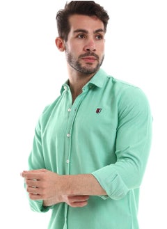 WHITE RABBIT Men's Plain Long Sleeve Shirt White Rabbit  - Image 4