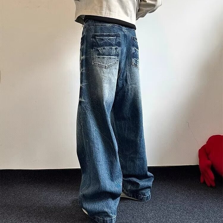 Unisex Casual Daily Denim Jeans - Image 2