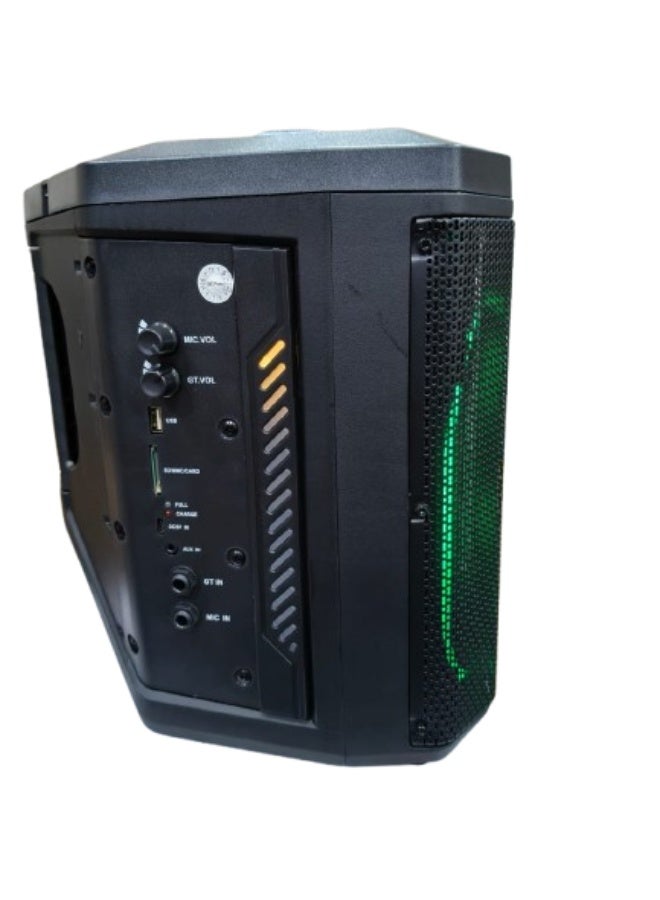 Platinum AH-8060 Bluetooth Speaker with 3600mAh Lithium Battery - 8 Inch, 25W, with Remote, LED Light - Image 2