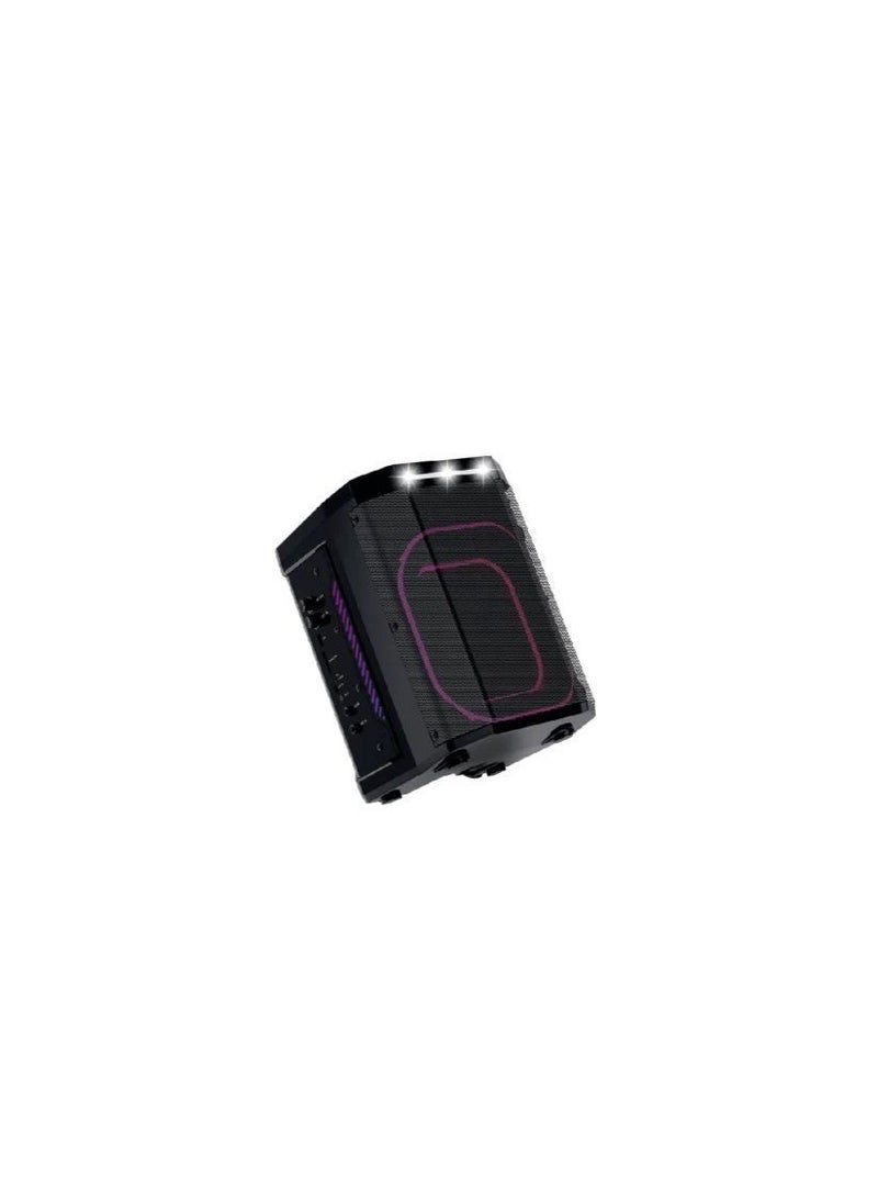 بلاتينيوم صب, سماعه بلوتوث محمولة  AH-8060 ببطارية ليثيوم 3600mAh – 8 بوصة، 25 وات، مع ريموت كنترول، إضاءة LED - Image 3