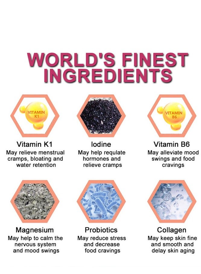 Wins Town Women's PMS Relief Hormone Balance Gummies Berry Harmony Balance Female Hormones ,Relieves Cramps & Bloating,Reduces Mood Fluctuations,Hormone Balance For Women,Dietary Supplement 60 Gummies - Image 4