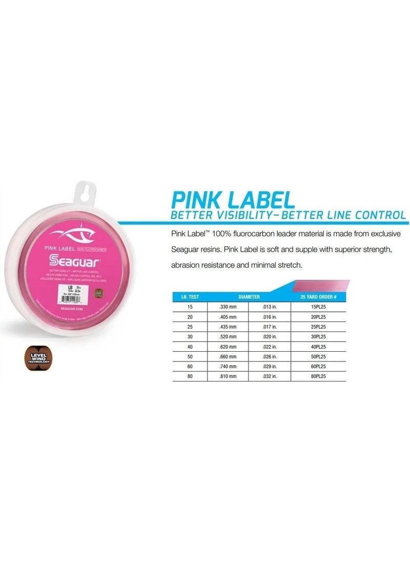 Pink Label 100% Fluoro Carbon Fishing Line 22.9mt 0.33MM - pzsku/ZCD51F84986D76D5C971CZ/45/_/1737419682/53c21034-bd71-4194-beb0-47286954e7ba