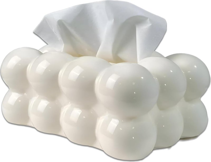 Acrylic Tissue Holder - Stylish and Functional Tissue Dispenser Featuring Spring-Loaded Design for Fast Tissue Retrieval, Suitable for Any Contemporary Space.