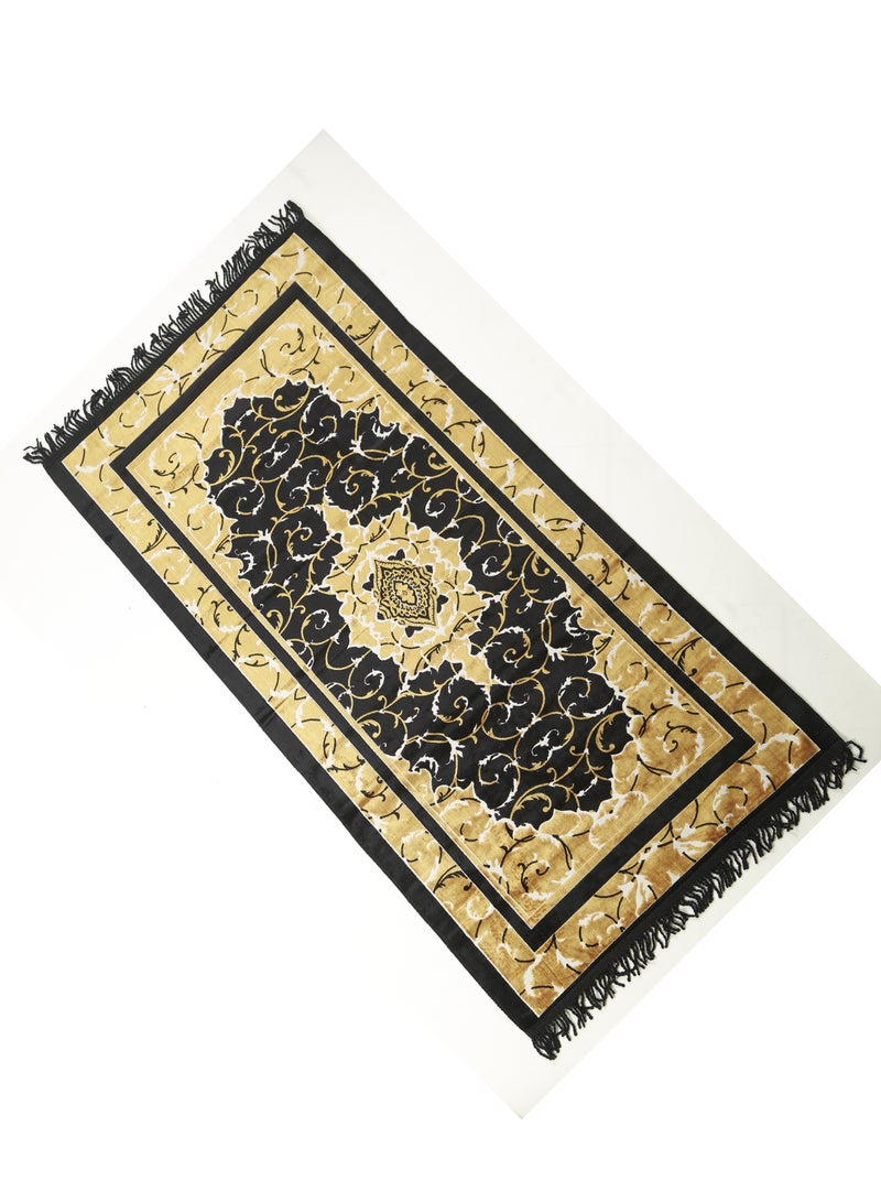 Vitacelli سجادة صلاة 614GSM مضادة للانزلاق بسطح مخملي سجادة صلاة إسلامية تصميم جديد سميكة مبطنة سجادة صلاة للرجال والنساء هدية عيد رمضان (140 سم × 70 سم) - Image 3