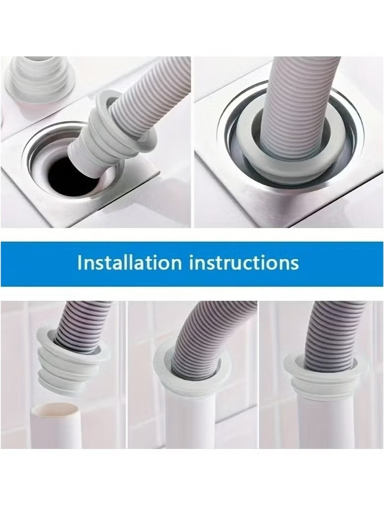 4Pcs Universal Silicone Drain Plug - Odor-Free, Durable, Easy Install for Kitchen, Bathroom & Laundry,Sewer Anti-odor Sealing Plug,Silicone Pipe Seal Plug Washing Machine Drain Pipe  - Image 2
