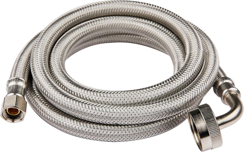 EFIELD 10 Feet Length Dishwasher Hose with 90 Degree FGH Elbow, Water Supply Line, Premium Braided Stainless Steel,(HOSE061) - Image 5