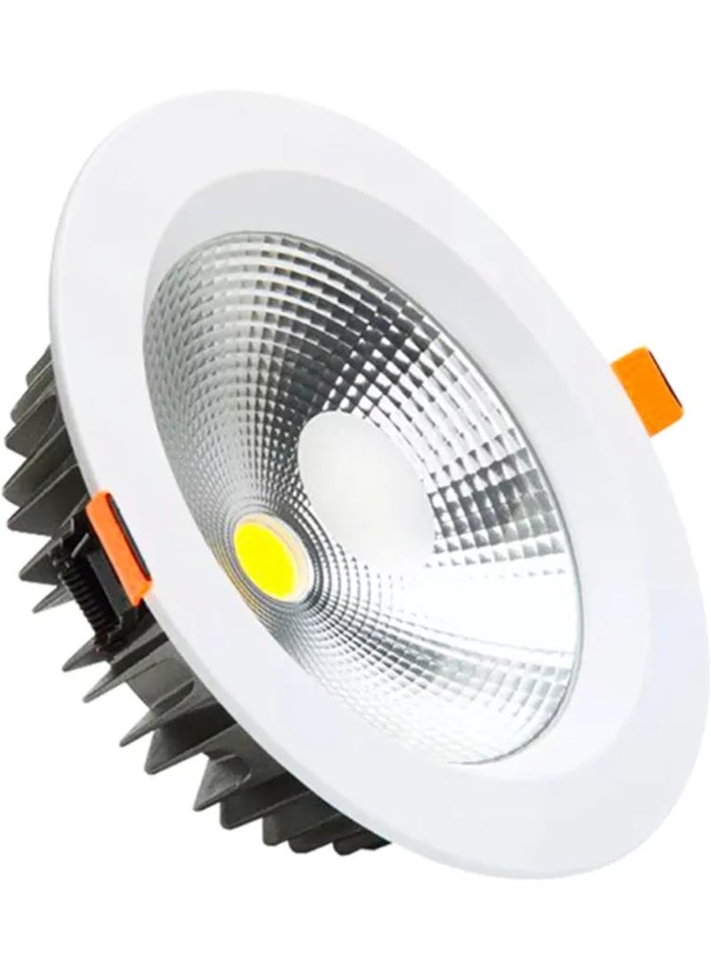 Lynacz Original 30W LED COB Downlight, 8 Inch Recessed Ceiling Light, 4000K Natural White, Energy Efficient Indoor LED Downlight for Living Room, Bedroom, Kitchen, Office, Hotel, Showroom, Retail Store & Commercial Ceiling Lighting (Pack of 1) - Image 2