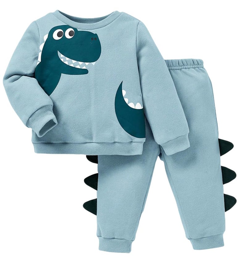 Lymio Junior's Kids Clothing Set | Cotton T Shirt for Boy | Stylish Kids Co-ord Set | Casual Wear Girls Dress (Kids-20-Blue) | Age 6-9 Months - Image 1