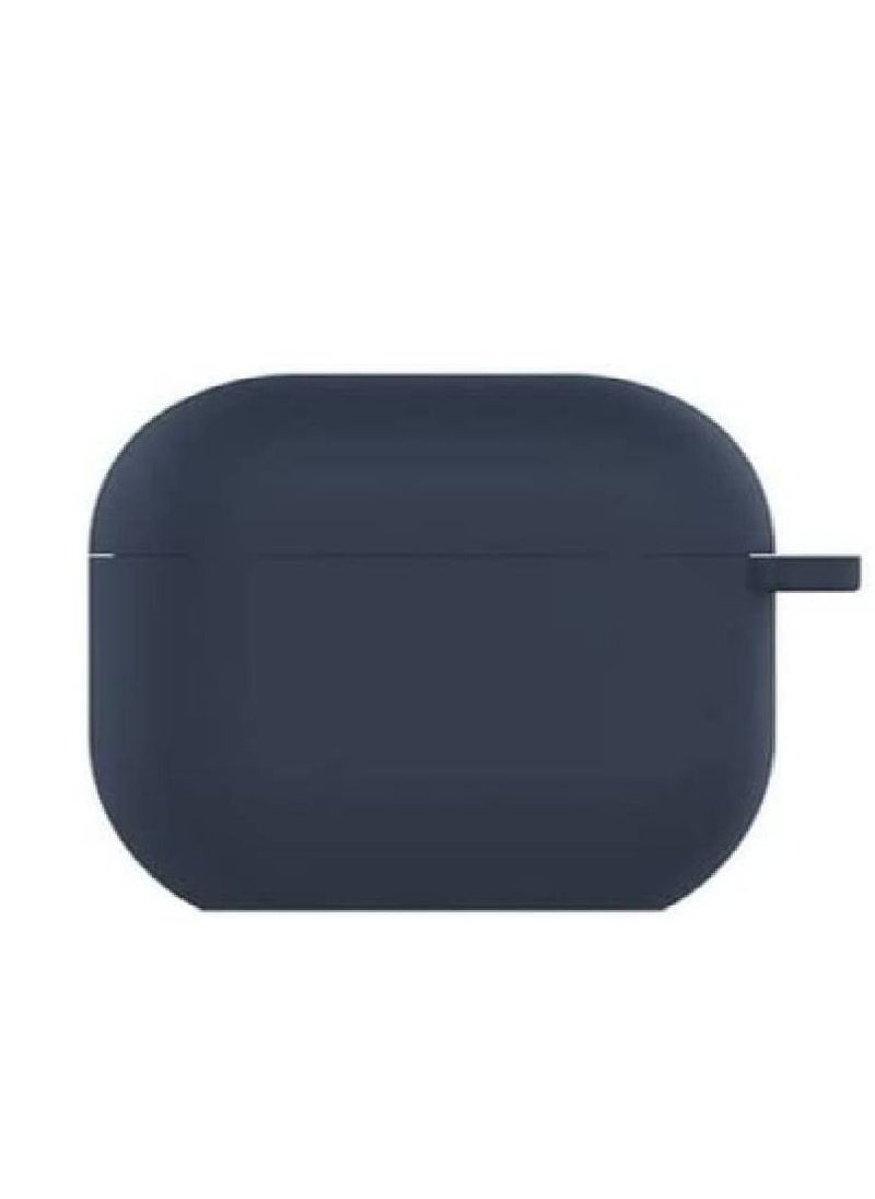 Generic - Protective Case Skin Cover with Keychain and Lock for Apple Airpods 3 Case Women Men Blue - Image 1
