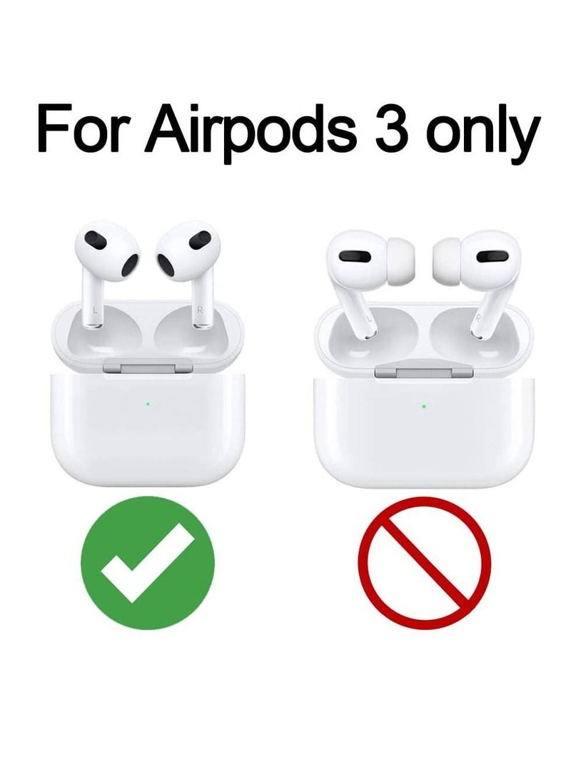 Generic - Protective Case Skin Cover with Keychain and Lock for Apple Airpods 3 Case Women Men Blue - Image 1