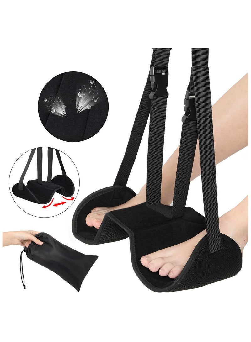 general Flight Travel Foot Hammock Office Lazy Leg Adjustable Resting Bed - Image 1