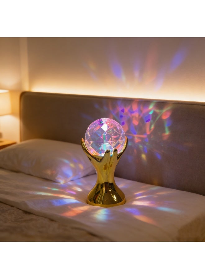 HOMESTAR RGB Crystal Ball Rotating Lamp with Laser - High Brightness LED Disco Light for Home, Party, KTV & Bar Decoration - Image 3