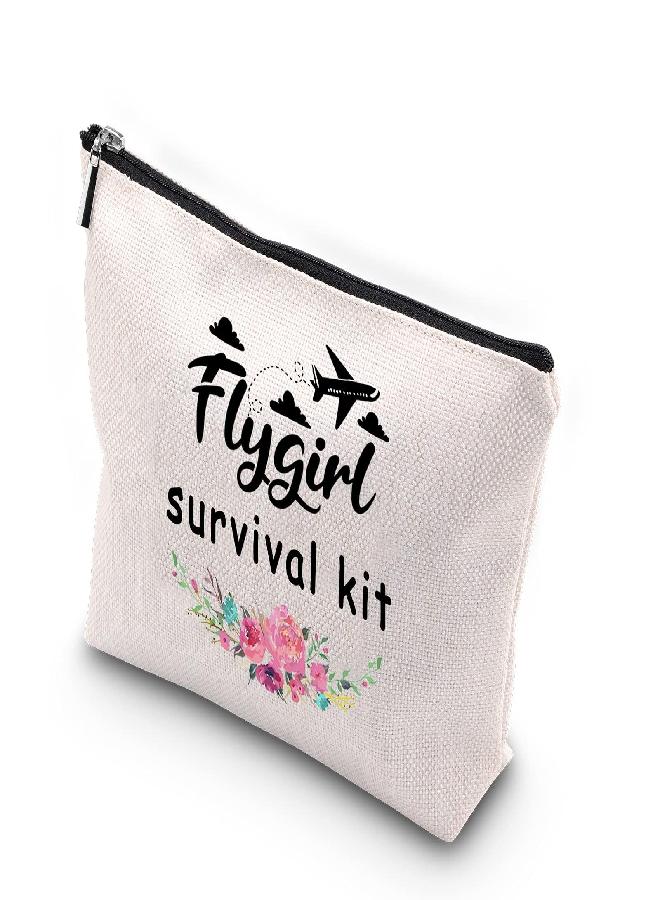 WCGXKO Flygirl Survival Kit Flight Attendant Gift Zipper Pouch Travelling Bag for Stewardess Flight Crew (Flygirl Survival) - Image 3