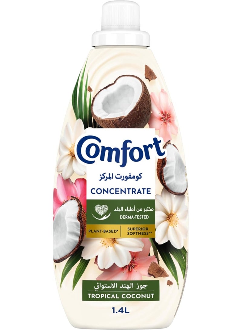 كمفورت منعم الأقمشة ناتشورالز، مناسب للبشرة الحساسة، جوز الهند الاستوائي، تركيبة نباتية، العناية الفائقة 1400 مل - Image 2