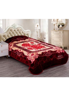 STARLIFE Single Ply Premium Korea Quality Blanket Made by 100% Polyester SPUN YARN Obtained from Virgin Polyester Which is Suitable for winter and Rainy Season 160*240CM 7LBS 