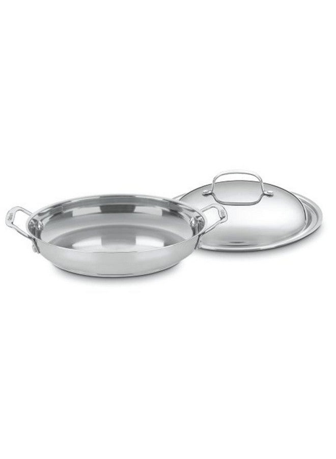 Cuisinart Cuisinart 725-30D Chef's Classic Stainless 12-Inch Everyday Pan with Dome Cover, Silver  - Image 3