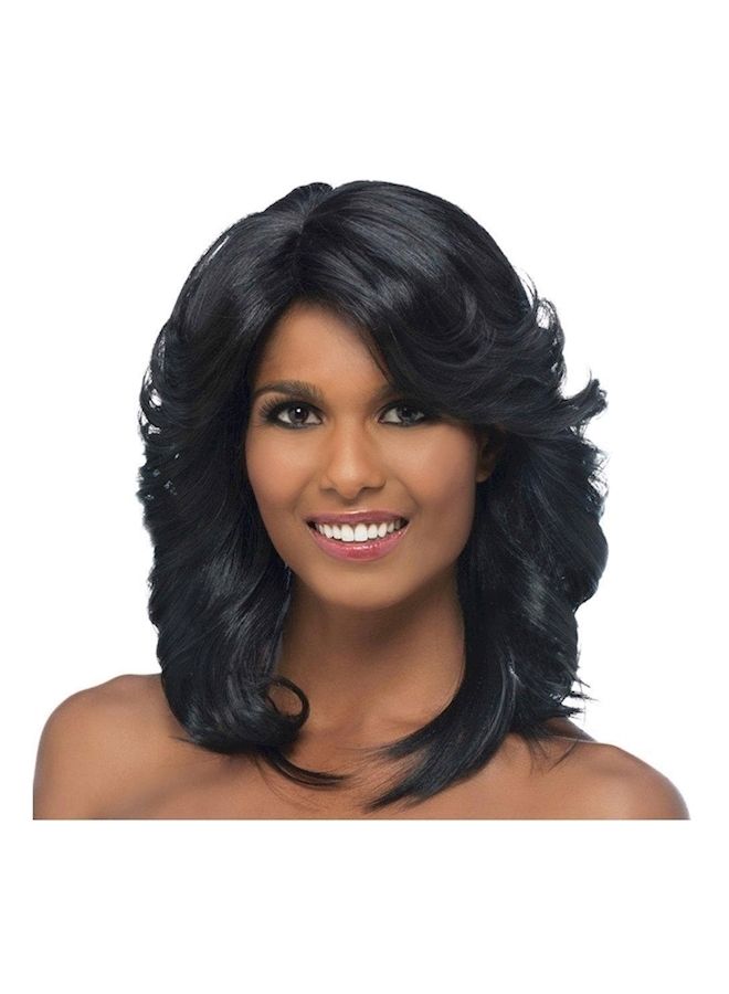 NIBEMINENT Curly Hair Wig Black 40cm - Image 1