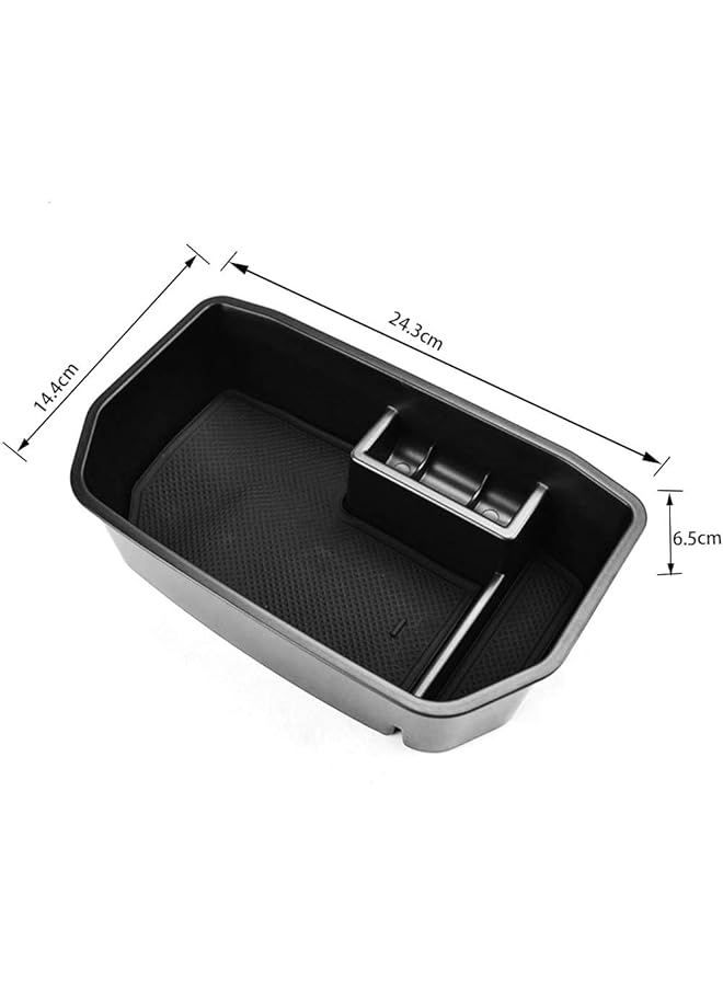 Generic For Toyota Land Cruiser J200 Lexus Lx570 Center Console Organizer Armrest Secondary Storage Box Container Phone Holder Glove Tray Car Interior Accessories 2008-2018 2019 2020 2021  - Image 3