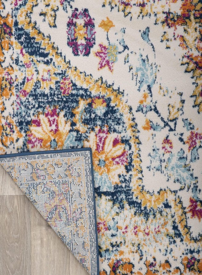 روغ شوب سجادة منطقة بوهيمية عتيقة من Rugshop - تصميم قبلي متعدد الألوان نابض بالحياة، 2 × 10 قدم - Image 5